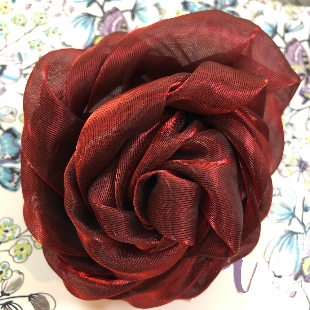 Lane Bryant Rose Orange Metallic Hair Accessories NWT